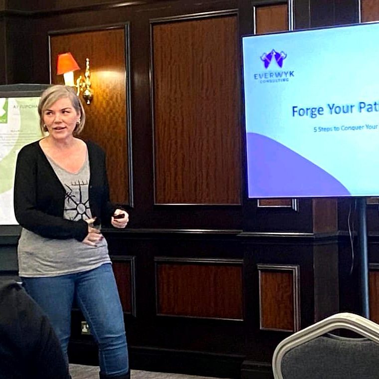 Kirsty doing a Guest Talk