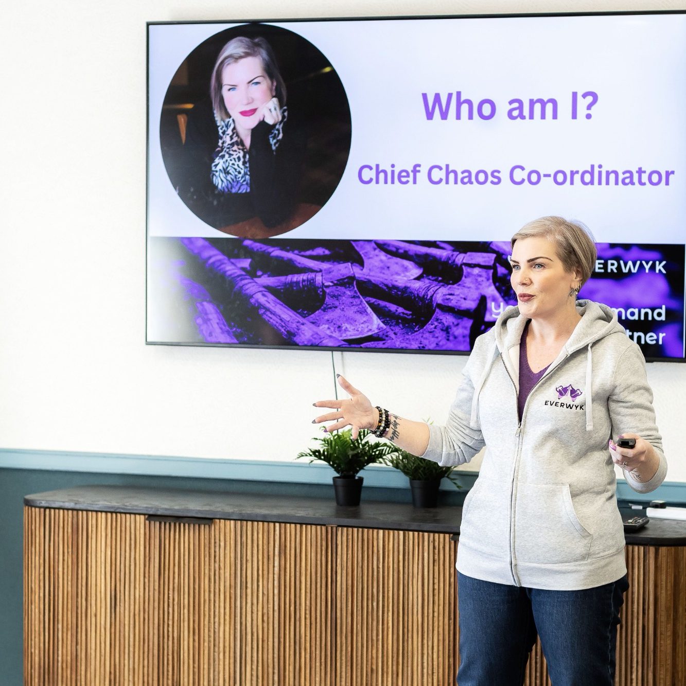 Kirsty doing a Guest Talk